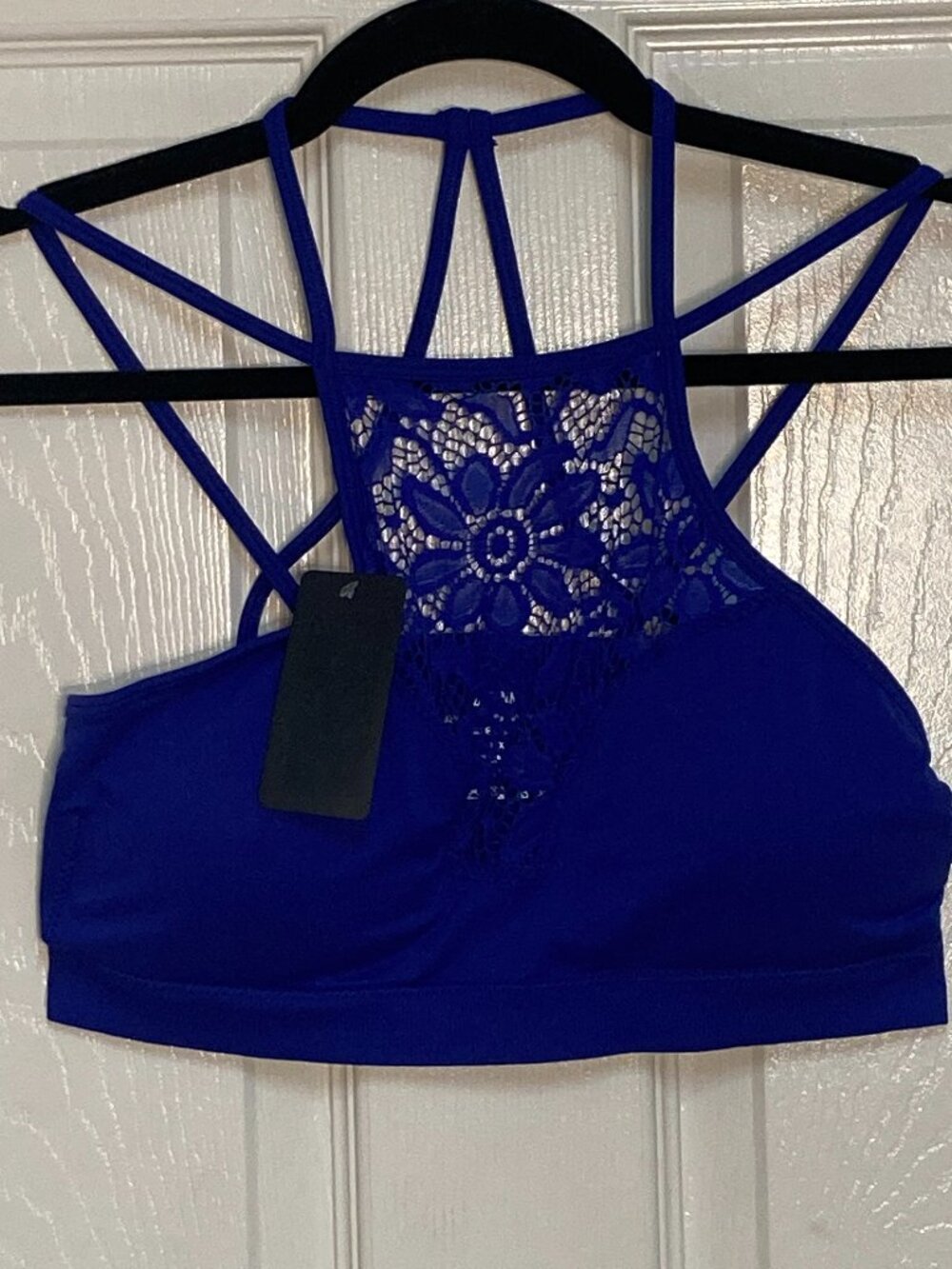 Women's athletic top by Zenana blue sze L/XL